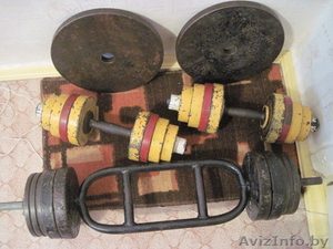 Гантели , штанга ,  диски #990006