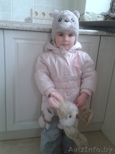 зимняя куртка  и комбинезон с шапочкой для девочки до 2 лет #1010865