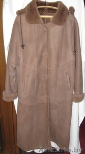 Женская длинная дублёнка #1012374