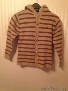 Жакет детский Томми Хилфигер шерстяной в полоску немного б/у продам #1006097