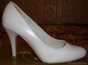 Свадебные белые туфли 35-36 размер #1005182