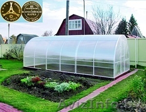 Сверхпрочная теплица «Сибирская» 4x3x2 (Комплект: каркас+ПОЛИКАРБОНАТ) #1010144