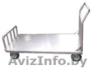 Тележка платформенная с пищевым нержавеющим настилом.  #762476