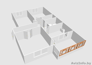  хорошая 3-х комнатная квартира #1022935