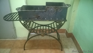 Мангал сварной с декоративными элементами #1036223