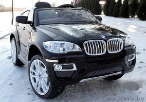 Детский электромобиль BMW Х6 точная копия. Оригинальная модель лицензионная 2014 #1050248