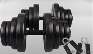 гантели 2х20 gk.+подарок-сжимы #1050342