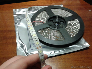 Светодиодная лента повышенной яркости холодного белого цвета IP65 12V 5050 в сил #1050061
