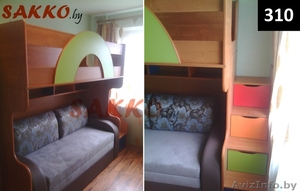 Детские кровати двухъярусные, выдвижные, односпальные #1056209