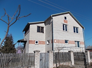 Продам трехуровневый коттедж,  частичной внутренней отделки. #1054394