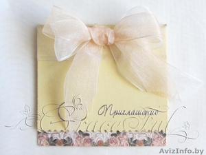 Свадебные пригласительные «Виола» пригласительные на Свадьбу ручной работы #1105833