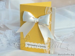 Свадебные пригласительные «Азалия» пригласительные на Свадьбу ручной работы #1105875