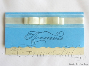 Свадебные пригласительные «Мальва» пригласительные на Свадьбу ручной работы #1105882