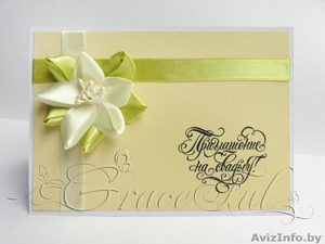 Свадебные пригласительные «Лотос» пригласительные на Свадьбу ручной работы #1105886