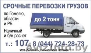 Срочные перевозки грузов по Гомелю #1102962