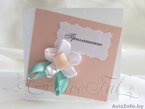 Свадебные пригласительные «Лиатрис» пригласительные на Свадьбу ручной работы #1105829