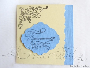 Свадебные пригласительные «Мимоза» пригласительные на Свадьбу ручной работы #1105830