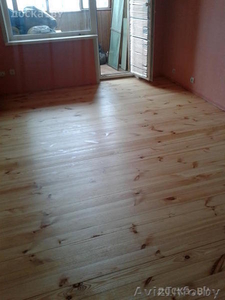 Шлифовка паркетных дощатых полов. Снятие краски #1104588