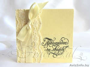 Свадебные пригласительные «Арника» пригласительные на Свадьбу ручной работы #1105839