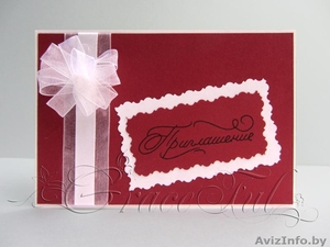 Свадебные пригласительные «Эрика» пригласительные на Свадьбу ручной работы #1105878