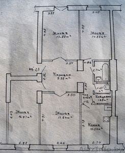 Просторная четырёхкомнатная