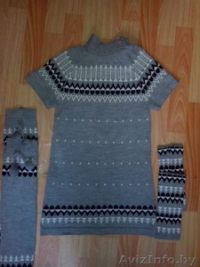 Туника,  серенькая,  42 размер,  очень теплая #1140479