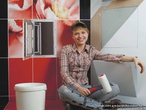 Люки пол плитку, люки под краску,  нажимные люки,  люк невидимка  #1133239