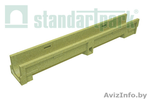 Лотки водоотводные: пластиковые,  бетонные StandartPark #1134575