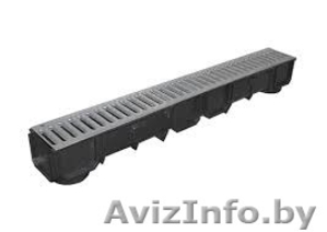 Лоток водоотводный дренажный MEARIN TOPFIX 100 с оцинкованно... #1134594