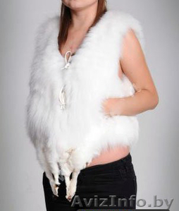 Жилетки по супер цене из платинового песца #1152494