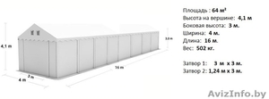 Склад - Хранилище (4м x 16м) 64м.кв  PROFESSIONAL #1145930
