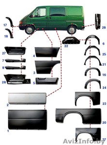 Кузовные автозапчасти Форд Транзит 1986-2006 Кузовные автозапчасти Форд Транзит  #1168626