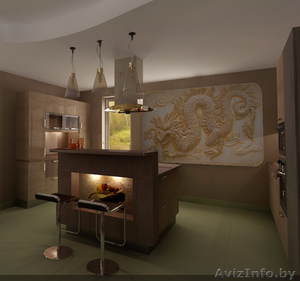 Рельефные панно на стену. Роспись стен. #1178918