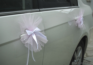 Банты на ручки автомобиля к выписке из Роддома в Минске. #1170740