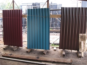 Профнастил МП20,  С8 . Столбы, ворота,  калитки,  лаги,  крепёж,  доборные элементы,  о #1180007