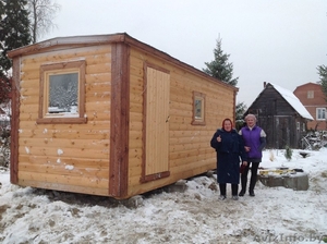 Баня готовая перевозная под ключ с доставкой на Ваш участок! Затопи и парься! #1196665
