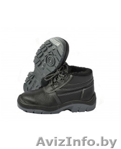 Утеплённые рабочие ботинки из натуральной кожи #1187019