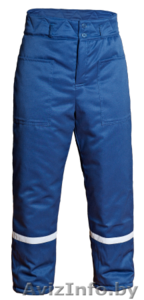 Брюки утепленные,  т.к. смесовая синяя #1187009