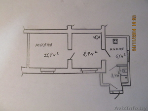 Уютная однокомнатная квартира #1191348
