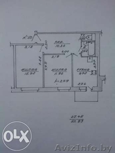 2 комнатная квартира новой планировки #1191228