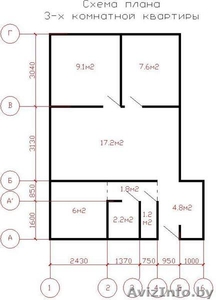 СРОЧНО!!!Продается 3-х комнатная квартира в центре Лиды. #1188402