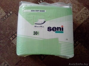 Пеленки SENI BASIC SOFT 90х60,  30 шт. (1 капля) #1187034