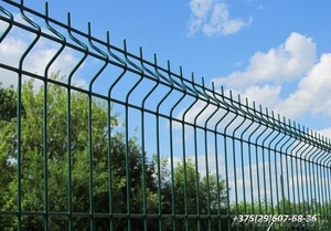 Забор в комплекте с столбами и крепление, оцинкованный. #1223637