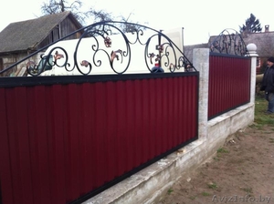 Заборы из профнастила. #1219301