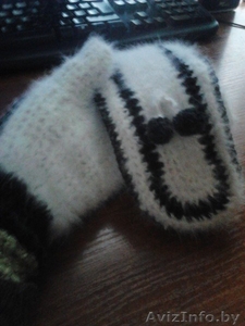 Варежки из пуха кролика. #1218513