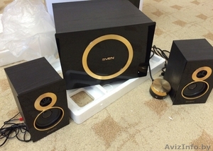 Колонки SVEN MS-1085 GOLD ! Новые! Стояли на витрине. 2.1,  46 Вт,  5 кг. 700.000  #1232301