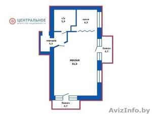 Квартира-студия с дизайнерским ремонтом возле посольства РФ #1227787