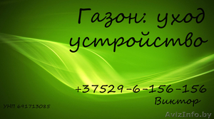 Устройсво,  стрижка газона в Жодино и регионе (Борисов,  Смолевичи) #1064202