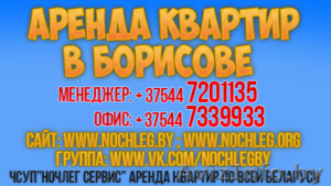 квартиры посуточно в городе Борисов #1249795