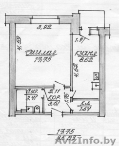 1-комнатная квартира возле 31-й школы #1206124